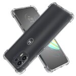 Lustree Silicone Protective Bumper Back Cover for Motorola Moto Edge 20 Fusion (Transparent)