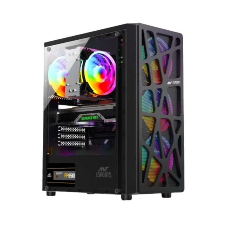 METHEI Gaming Desktop Computer,(Core i5-4590 3.3GHz, 16GB DDR3 RAM, 512GB SSD, 4GB GT 730 Graphics, RGB Cabinet, Windows 11)