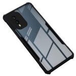 Mr. Case Back Cover Case for Nokia X30 5G | HybridShield Transparent Glass Back | Camera Protection - Black Bumper & Transparent Back