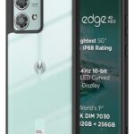 Mr. Case Back Cover Compatible with Motorola Moto Edge 40 Neo 5G | 360 Degree Protection | ShockProof Transparent Hard Back Shockproof Bumper - PC & TPU, Black Bumper