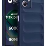 Mr. Case Liquid Silicone Case for Motorola Moto G64 5G | Comfort Grip Soft Touch Matte TPU | - Blue