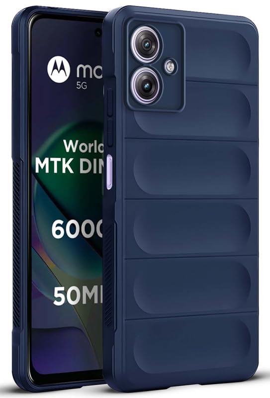 Mr. Case Liquid Silicone Case for Motorola Moto G64 5G | Comfort Grip Soft Touch Matte TPU | - Blue