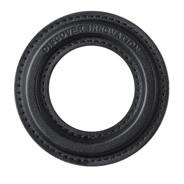 Nillkin 2 pcs SnapHold Magnetic Sticker for Apple iPhones with Magsafe Only Vegan Leather Strong Adhesion Media View or Office Use Black Color