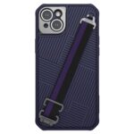 Nillkin Case for Apple iPhone 14 Plus (6.7" Inch) Strap Detachable Rope for Grip & Hold Magnetic Works with Magsafe 360 Protect Leisure Sports Workout Metal Casing for Camera Lens Purple