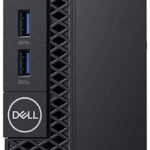 (Refurbished) Dell OPTIPLEX 3060 Tiny Desktop (Intel Core i3 8th gen, 16 GB RAM, 480gb SSD, Windows 11 (Upgraded), MS Office/ Intel HD Graphics/, USB 3.0, Ethernet,VGA), Black