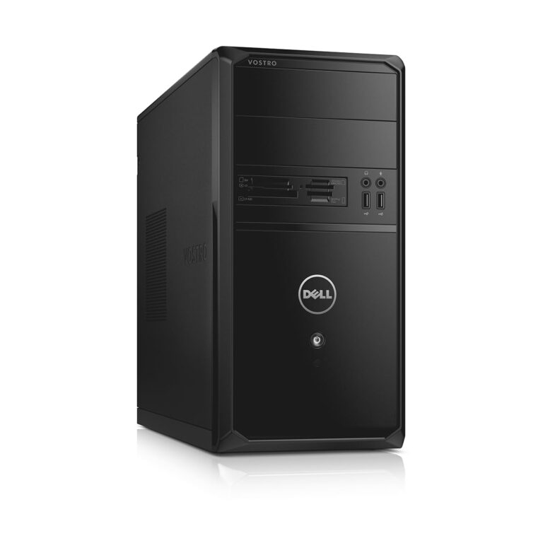 (Refurbished) Dell Vostro Desktop Computer PC (Intel Core i3 4th Gen| 8 GB RAM| 500 GB HDD| WiFi| Windows 10 Pro| MS Office| Intel HD Graphics| USB| Ethernet| VGA),Black