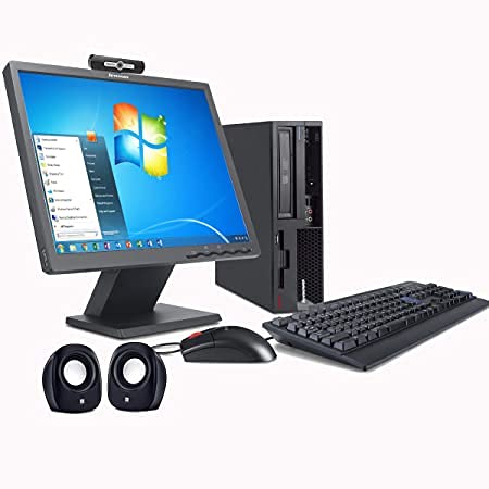(Refurbished) Lenovo Thinkcentre 17" All-in-One Desktop Set (Intel C2D - Dual Core/4 GB/500 GB /17" Monitor,KB & Mouse,Webcam,WiFi/Windows 7/MS Office)