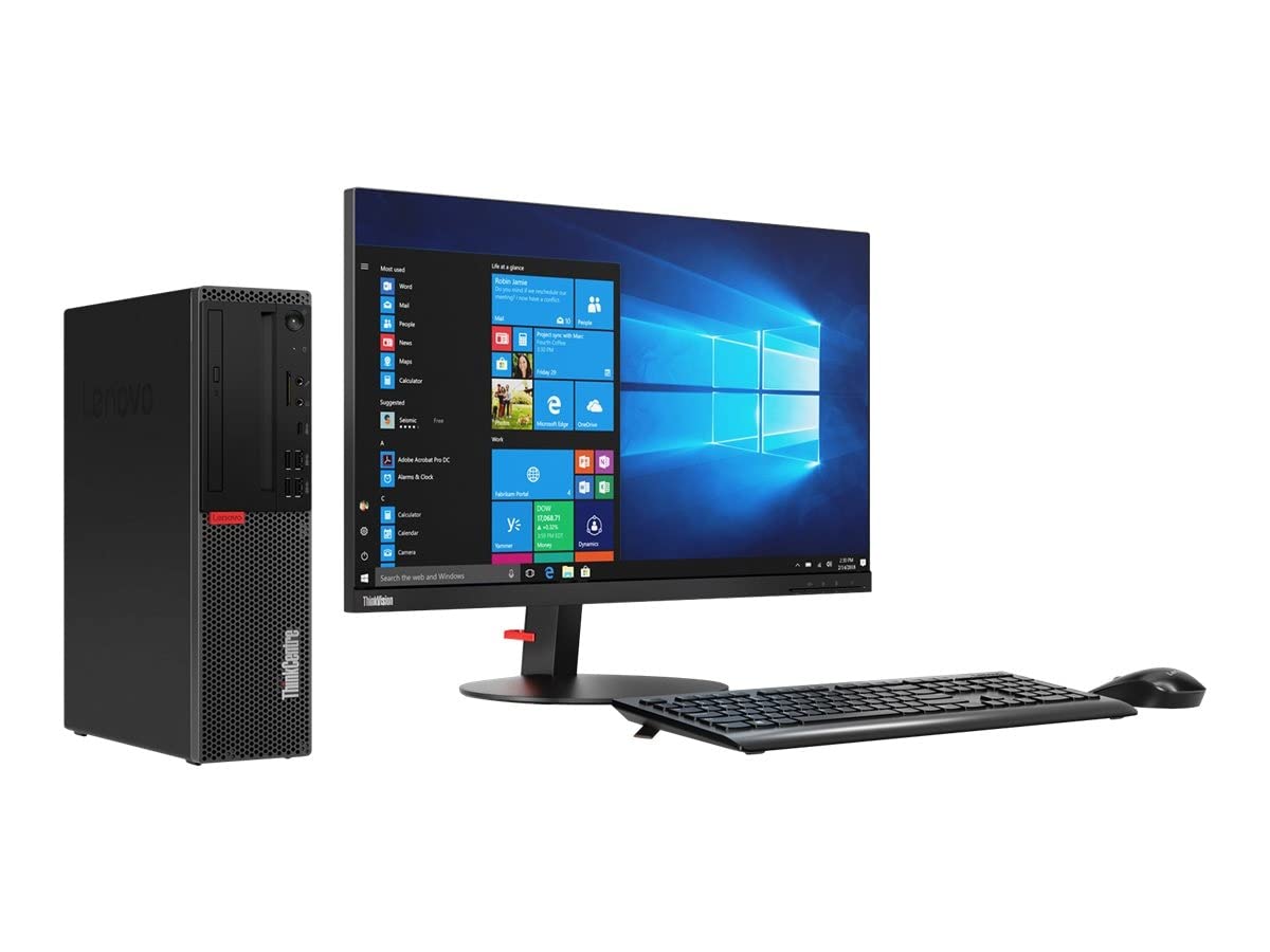 (Refurbished) Lenovo thinkcentre m900 SFF i5-6500 Complete Desktop Set (core i5 6th Gen/8GB DDR4 RAM/1TB HDD/19" Wide Lenovo Monitor) + Keyboard/ Mouse/Wifi/Webcam+Mic/Speaker/USB