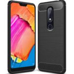 Solimo Back Cover Case for Nokia 6.1 Plus | Compatible for Nokia 6.1 Plus Back Cover Case | 360 Degree Protection | Soft and Flexible (TPU | Matte Black)