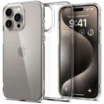 Spigen Ultra Hybrid Back Cover Case Compatible with iPhone 15 Pro (TPU + Poly Carbonate | Crystal Clear)