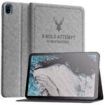 SwooK Folio Cover Case for Nokia T20 Tablet 10.36 Inch 2021 Model TA-1392 TA-1394 TA-1397 Nokia T20 Trifold Stand Slim Protective Flip Cover Case (Grey)