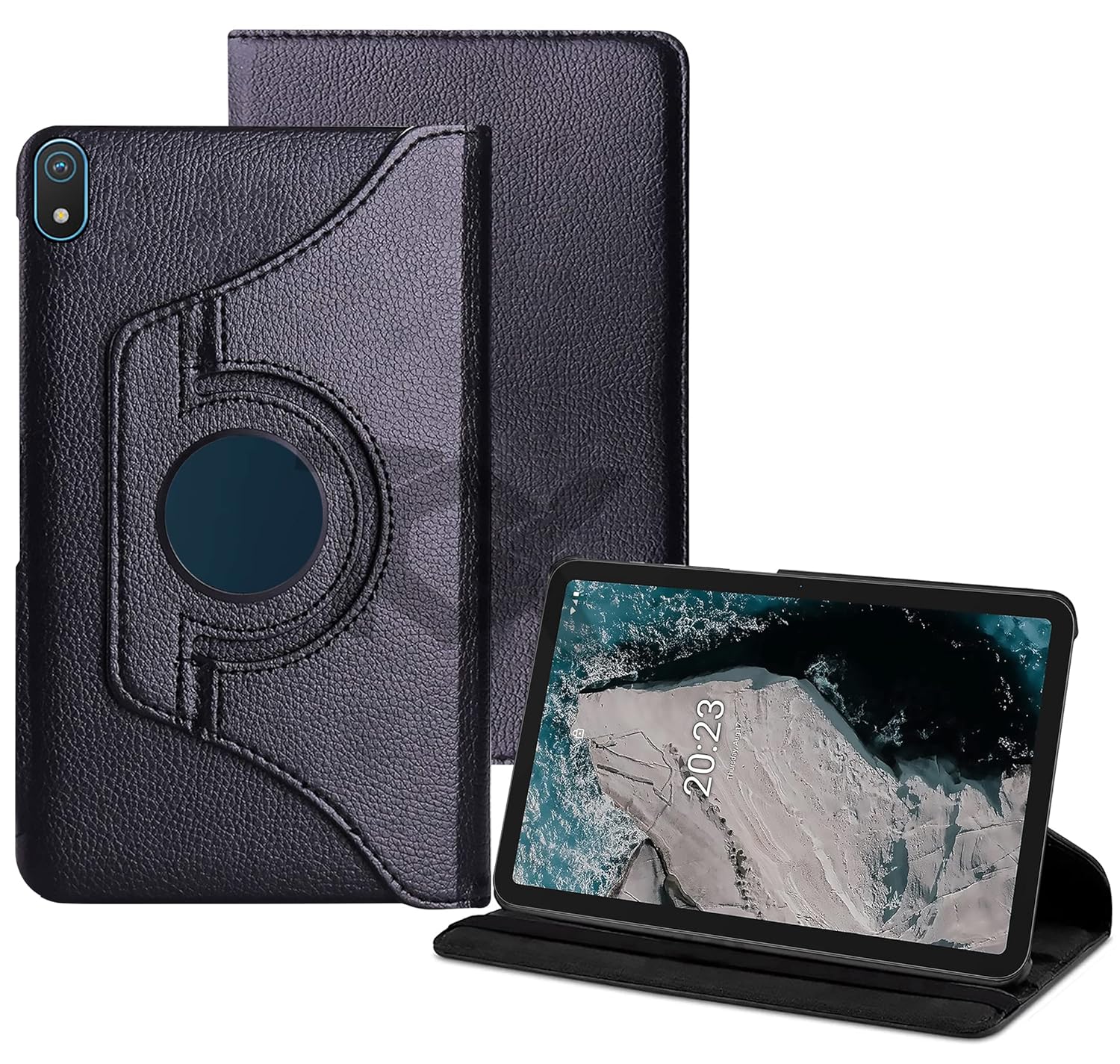 TGK Rotating Cover for Nokia Tab T20 10.36 inch (Black)