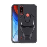 VIDO 3D Iron Man Avengers Back Case Cover | 360 Degree Protection | Shock Proof | Screen & Camera Protection | Soft Silicon Rubberised Back Cover for Motorola Moto E7 Power