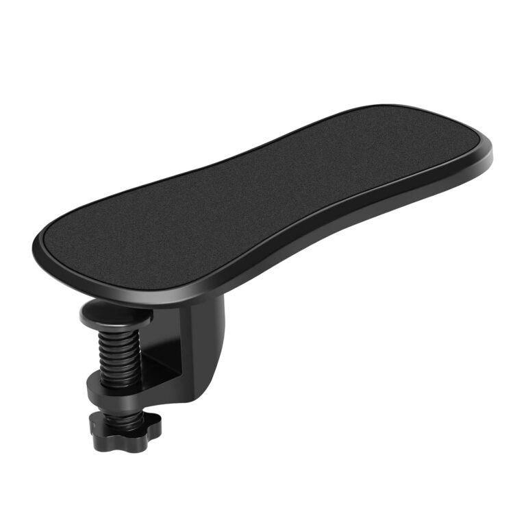 WOKA Computer Arm Rest for Desk, Ergonomic Desk Arm Support, Adjustable Armrest Wrist Support Rotating Arm Rest Extender, Elbow Rest for Desk, Arm Rest Suitable for Table, 1 Pack