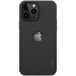 Y5 Super Frosted Shield Pro Ultra Thin Matte Hard Plastic Back Cover Case for Apple Phone 13 Pro Max - Black (with Logo)