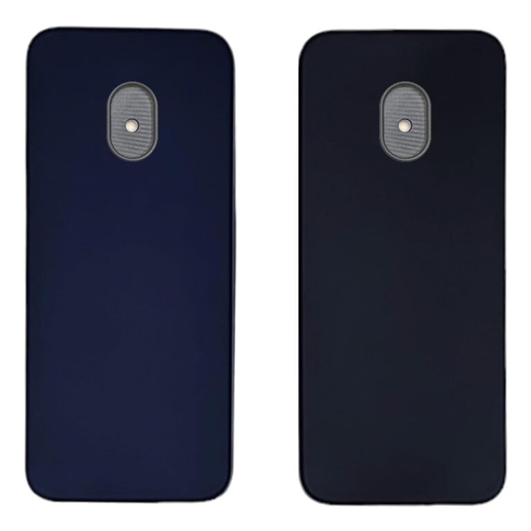ZAOMA Back Cover Case Compatible for Nokia 220 4G 2024 DS - Model No. : TA-1617 - (Pack of 2) (NK2204G_BLKBLUE)