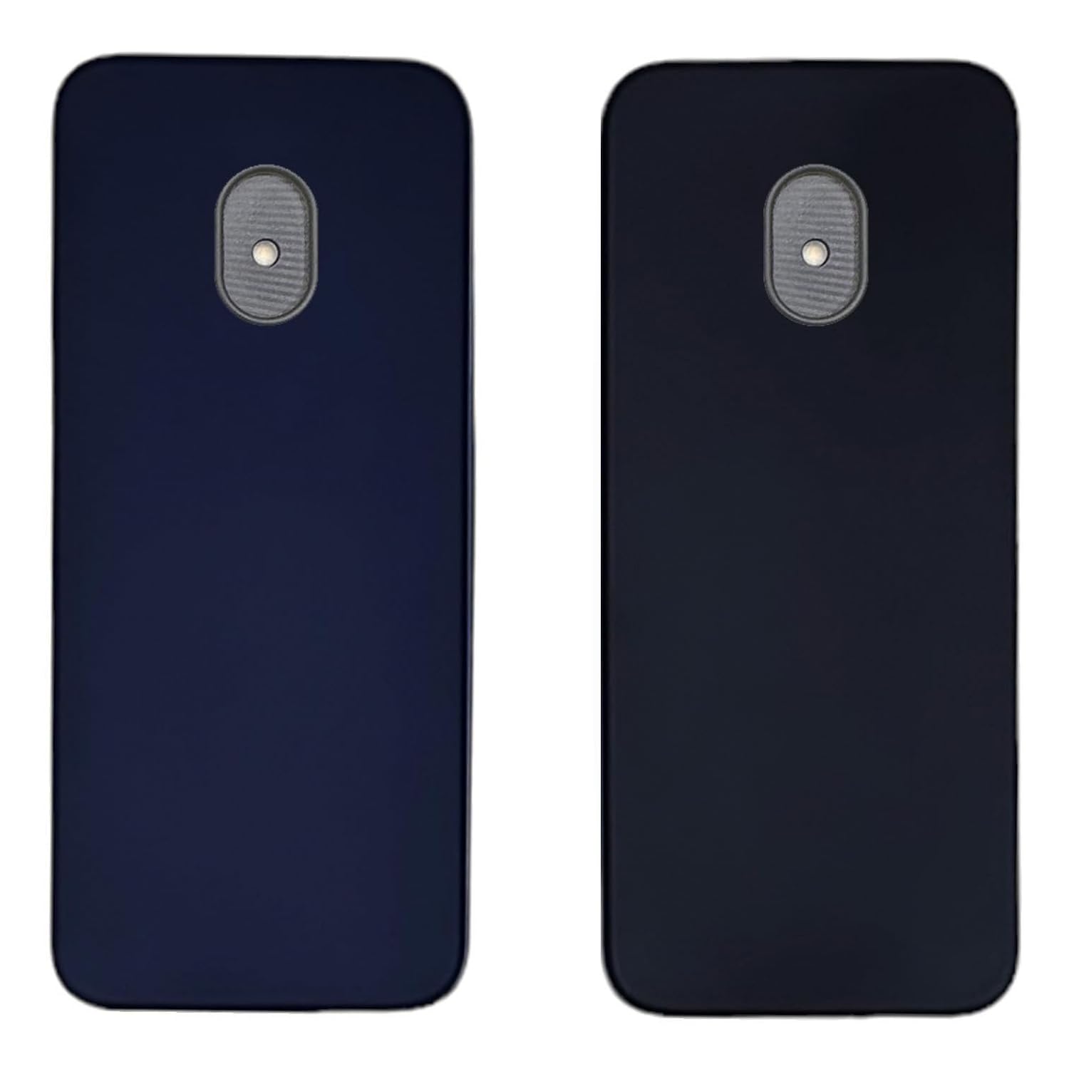 ZAOMA Back Cover Case Compatible for Nokia 220 4G 2024 DS - Model No. : TA-1617 - (Pack of 2) (NK2204G_BLKBLUE)