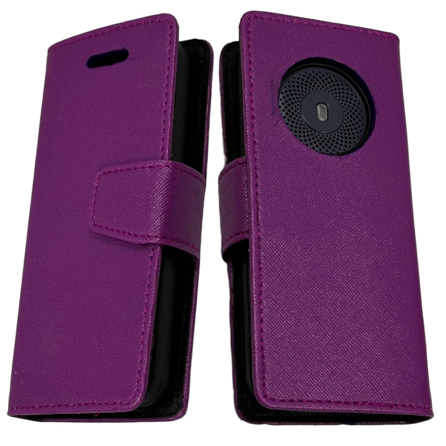 ZAOMA Diary Type Flip Flap Case Cover Compatible for Nokia 130 Music 2023 DS Model No.: TA-1576 (N130M_MERPUR)