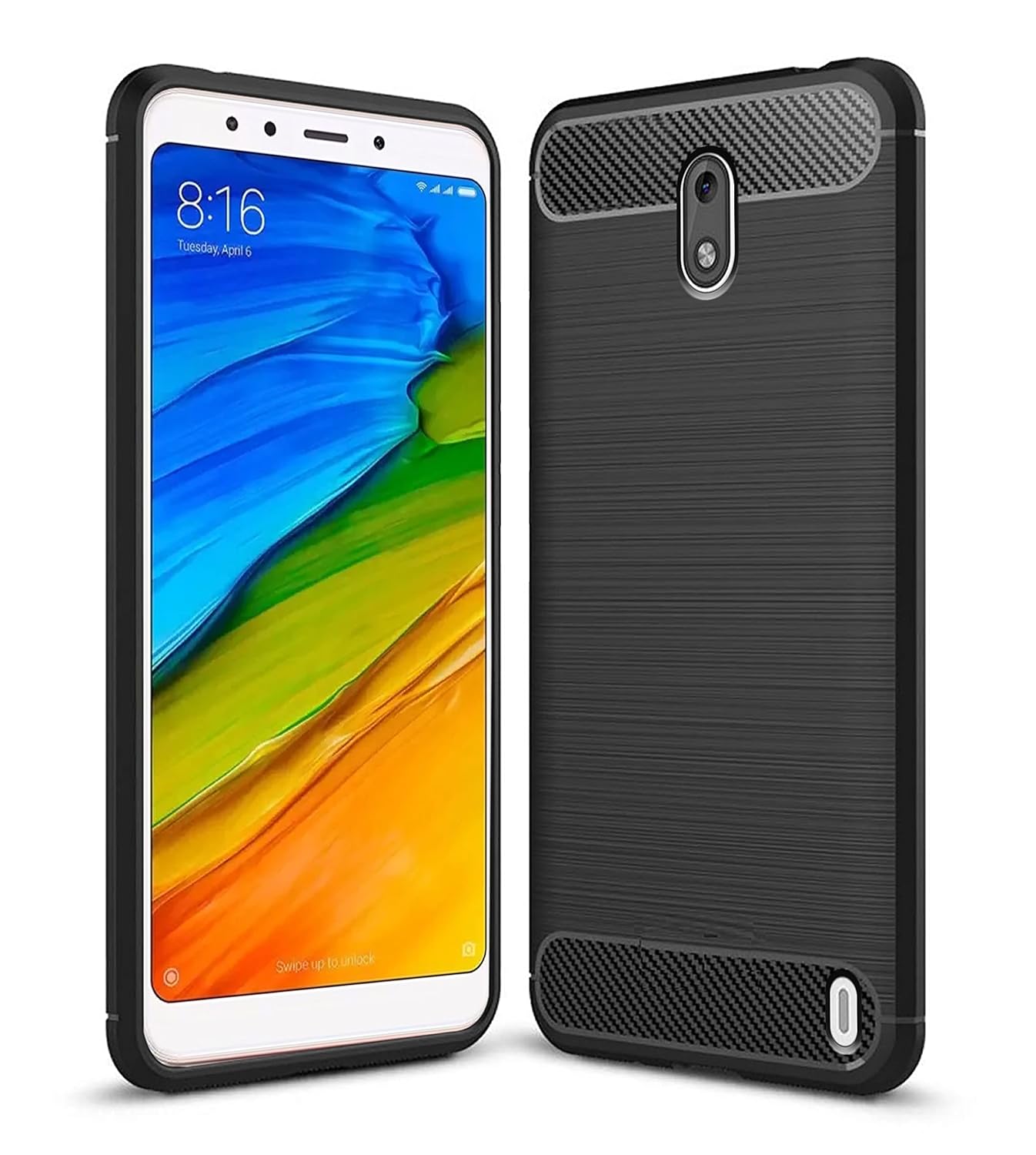 Zapcase Back Cover Case for Nokia 2 | Compatible for Nokia 2 Back Cover Case | 360 Degree Protection | Soft and Flexible (TPU | Matte Black)