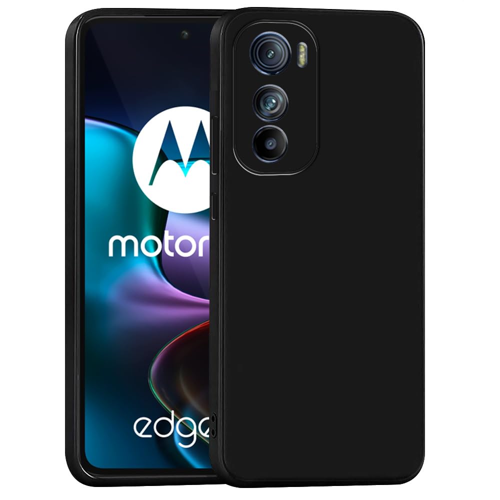 amazon basics Basic Case for Motorola Edge 30 5G (Silicone_Black)