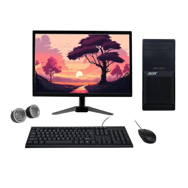 (Refurbished) Acer Veriton 19" HD All-in-One Desktop Computer Set (Intel i3 3rd Gen| 8 GB RAM| 256 GB SSD| 19" HD LED Monitor| KB & Mouse| Speakers| WiFi| Windows 10 Pro| MS Office)