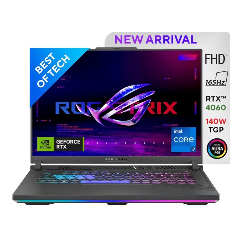 ASUS [Smartchoice] ROG Strix G16, 16"(40.64cm) FHD+ 165Hz, 13th Gen Intel Core i7-13650HX, Gaming Laptop(16GB DDR5/1TB SSD/NVIDIA GeForce RTX 4060 /Win 11/MSO 21/Eclipse Gray/2.50 Kg), G614JV-N3474WS