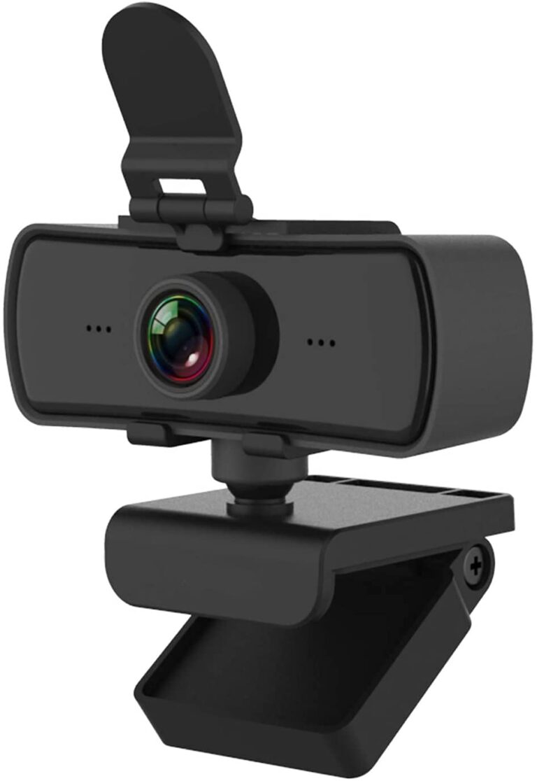 AUSHA® Webcam with Microphone, HD 2K Web Camera for Laptop Computer PC Desktop, Web Cam with External Privacy Cover for Video Calling,Conferencing, Gaming (2K WEBCAM)