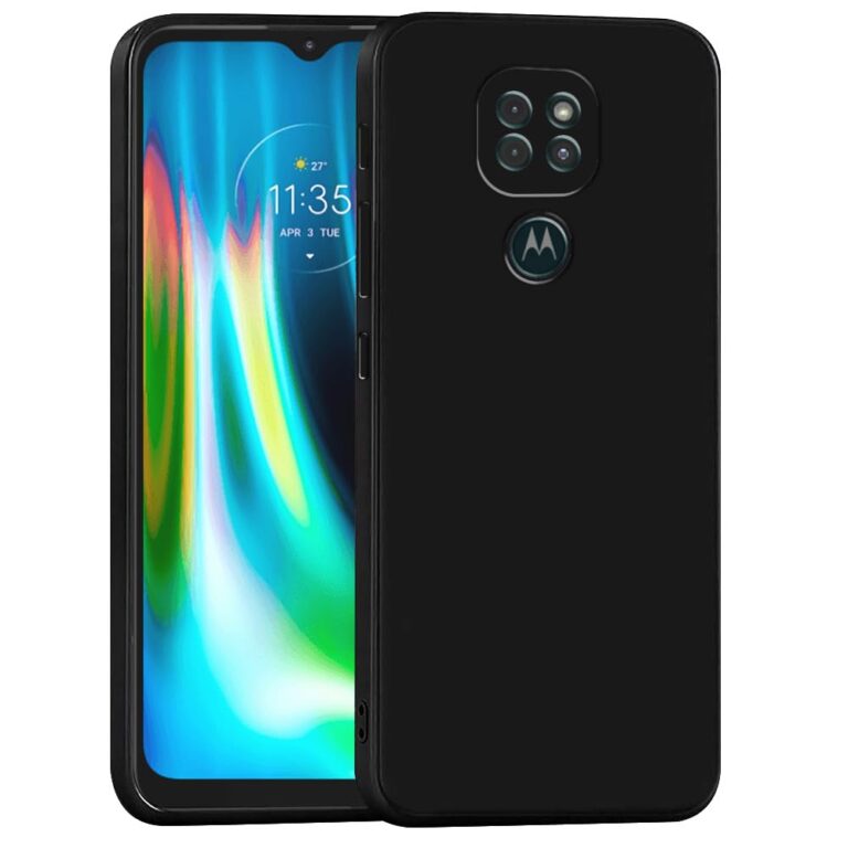 Casotec Back Cover for Motorola Moto G9 4G / Moto E7 Plus 4G | Full Camera Protection | Premium Liquid Silicon Case | Flexible Bumper Case for Motorola Moto G9 4G / Moto E7 Plus 4G (Black)