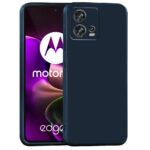 Casotec Basic Case for Motorola Edge 30 Fusion 5G (Silicone_Dark Blue)