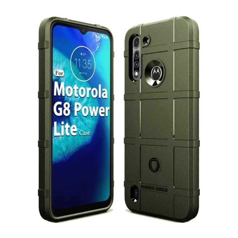 Casotec Shockproof Back Cover Case for Motorola Moto G8 Power Lite | 360 Degree Protection | Military Grade Drop Protective Case | Anti-Scratch Tough TPU Case for Motorola Moto G8 Power Lite (Green)