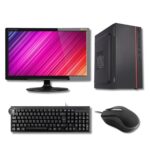 Digital Guard Complete Desktop Computer System Full Setup for Home CORE I3 / RAM 8GB/256GB SSD/ 500GB HDD/ Windows10/WIFI+BLUETOOTH/19 Monitor/Keyboard+Mouse