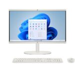 HP All-in-One Desktop Intel® Core™ i3-N300,21.5 inch(54.5cm),FHD,Anti-Glare,8 GB DDR5, 512GB SSD,White Wireless Keyboard and Mouse Combo,White, Windows 11, 4.17kg,22-dg0786in