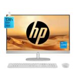 (Refurbished) HP All-in-One PC 13th Gen Intel Core i5 27" (68.6cm) FHD 16GB RAM, 1TB SSD, Intel UMA Graphics, 710 White Wireless Keyboard and Mouse Combo (Windows 11 Home, MSO 21, Shell White, 6.72 Kg) 27-cr0407in