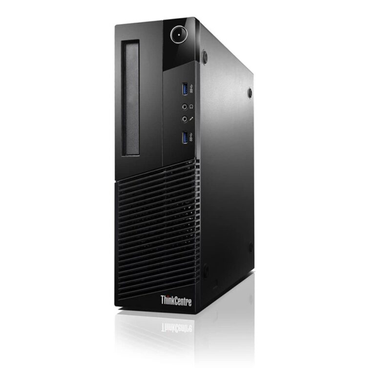 (Refurbished) Lenovo Thinkcentre Desktop Computer Pc (Intel Core I5 2400/ 8 Gb Ram/ 1 Tb Hdd+128 Gb Ssd/ Windows 10 Pro/ Ms Office/ Intel Hd Graphics/ Usb/ Ethernet/Wifi)Black