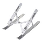 SAISAMARTH 7 Angle Aluminum Multi-Functional Laptop Stand Adjustable Computer Stand Portable Tablet Stand Foldable Desktop Holder Compatible with MacBook, Laptop- Silver Color