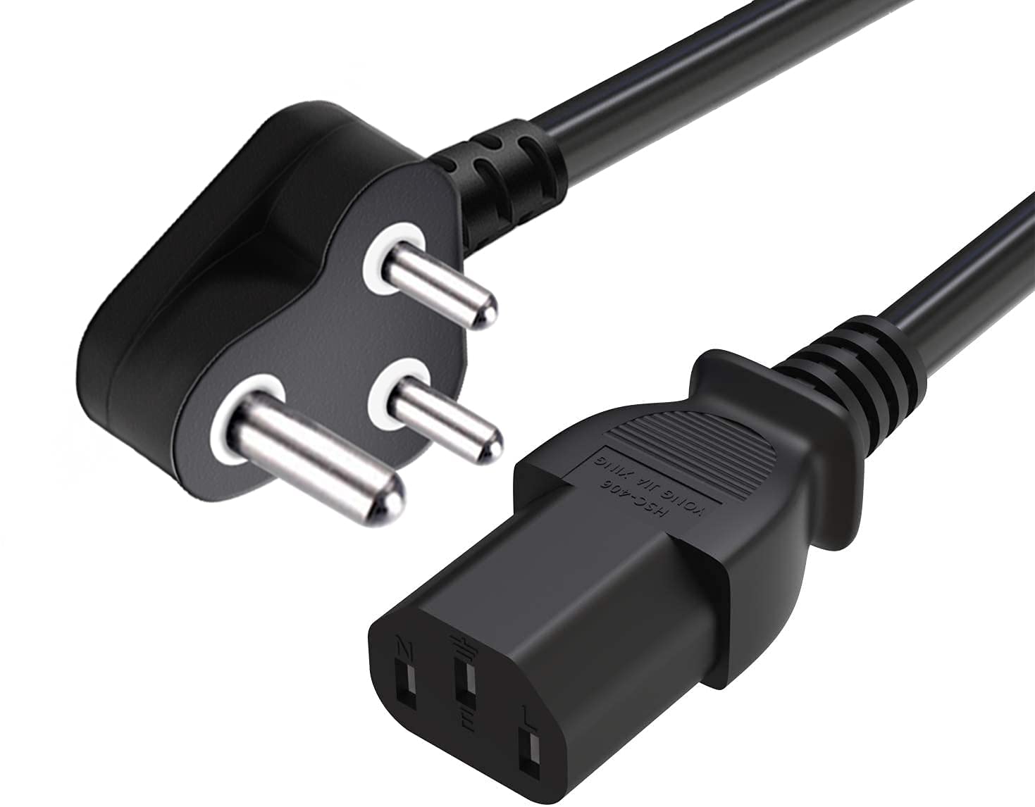 Sadow Heavy Duty Computer Power Cable Cord for Desktops PC and Printers/Monitor SMPS Power Cable IEC Mains Power Cable (5 Meter)