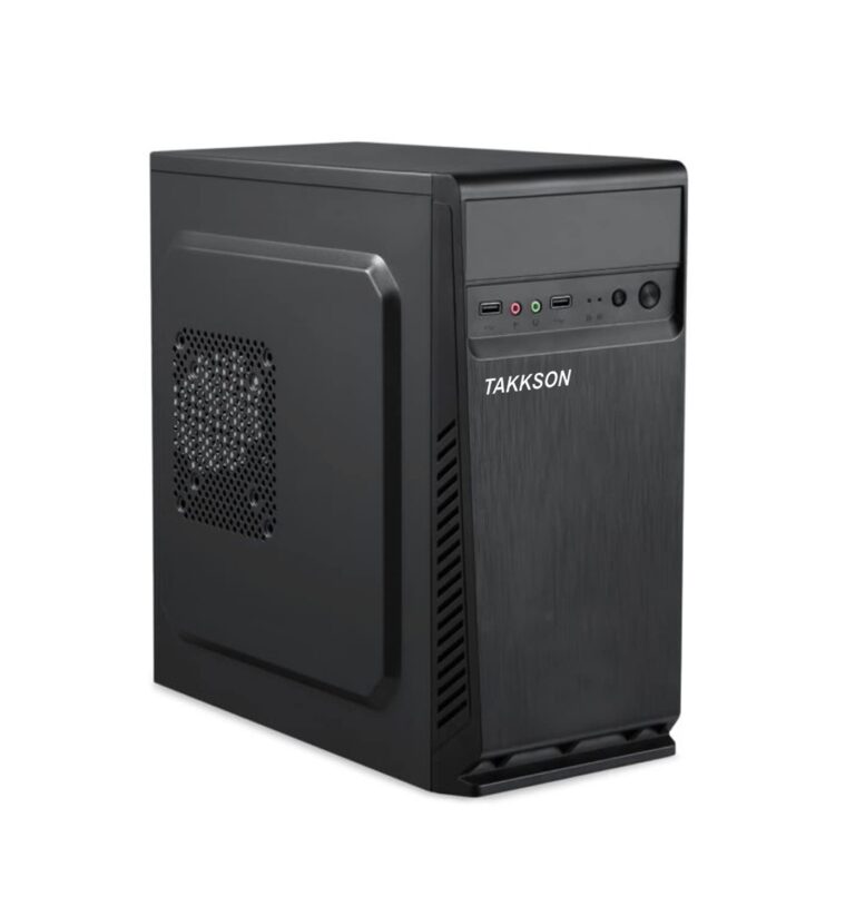 TAKKSON Computer CPU Ti54128 Desktop PC (Core i5-2400/4 GB RAM/ 128 GB SSD/HD Graphics 2000/ HDMI/VGA/Ethernet/Operating System Win-10) Basic Software Installed (Black)