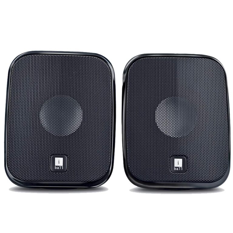 iBall Decor 9-2.0 USB Powered Computer Multimedia Speakers with in-line Volume Controller, Black d-1