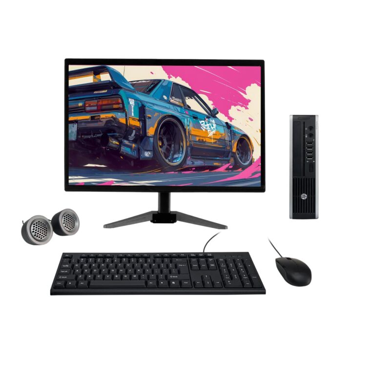 (Refurbished) HP Compaq Elite Ultra-slim 19" HD All-in-One Desktop Computer Set (Intel Core i5 3rd Gen| 8 GB RAM| 256 GB SSD| 19" HD LED Monitor| KB & Mouse| Speakers| WiFi| Windows 10 Pro| MS Office)