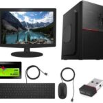 A-TECH Enterprises Assembled Computer Core 2 Duo (4 GB DDR3/500 GB/120 GB SSD/Windows 10 Home/512 MB/15.1 Inch Screen/Assemebled C2D Computer Online Class) (Black)