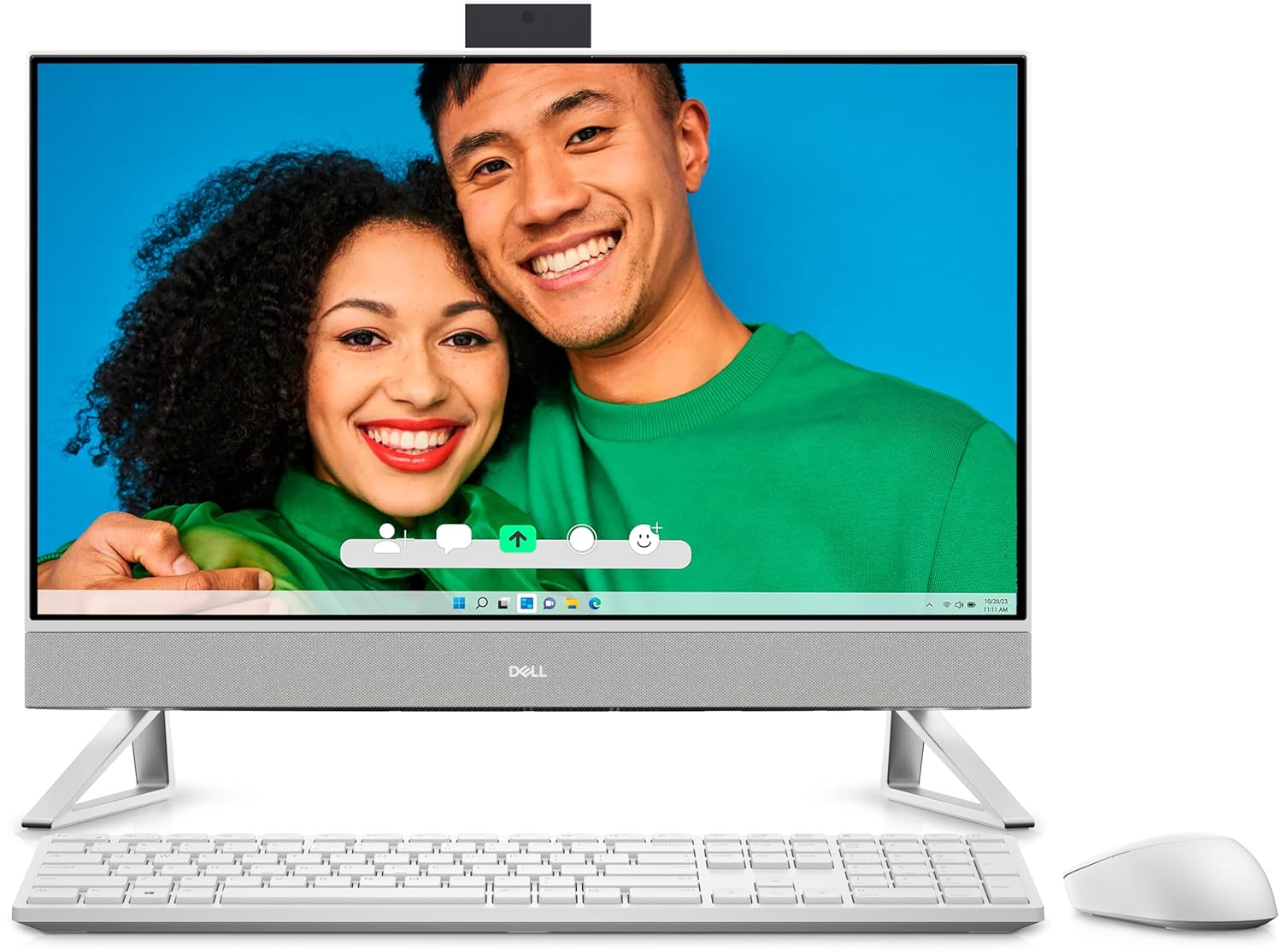 AIO Inspiron 7730, Core 7-150U, 32GB, 1TB SSD NVIDIA® GeForce® MX570A, 27.0" FHD Touch Narrow Border Infinity Display Win 11 + Office H&S 2021 Pearl White Cover + Molded Speaker Grill |6.99 Kgs