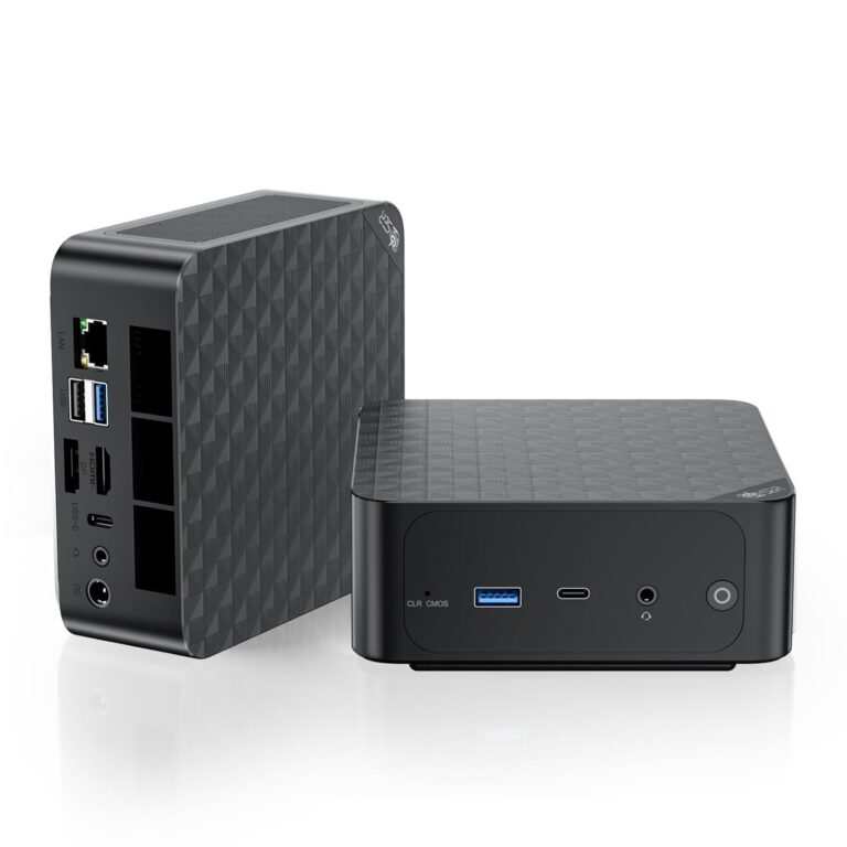 Beelink SER6 MAX Mini PC, AMD Ryzen 9 6900HX (8C/16T, up to 4.9GHz), 32GB DDR5 RAM 1TB PCle4.0 SSD, SER6 Pro Mini Gaming Computer Support 4K@144Hz/Tirple Display/WiFi6/BT5.2/RJ45 2.5G/HDMI+DP/USB4
