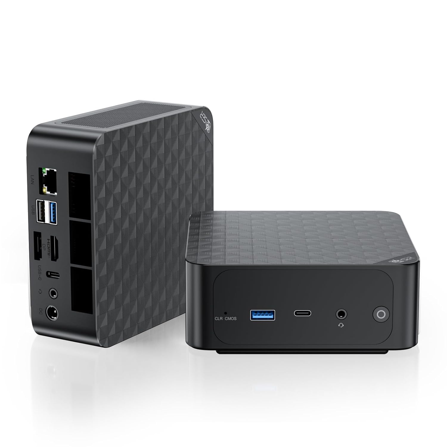 Beelink SER6 MAX Mini PC, AMD Ryzen 9 6900HX (8C/16T, up to 4.9GHz), 32GB DDR5 RAM 1TB PCle4.0 SSD, SER6 Pro Mini Gaming Computer Support 4K@144Hz/Tirple Display/WiFi6/BT5.2/RJ45 2.5G/HDMI+DP/USB4
