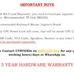 Cyntexia Computer Desktop PC (Core i5-8th Gen || 08GB RAM || 512GB SSD || HDMI || VGA || Ethernet || UHD Graphics 630 || USB 3.0 || Win 11) Basic Software Installed