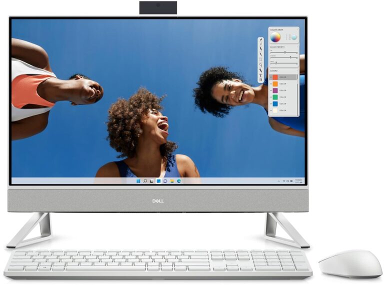 Dell AIO Inspiron 5430 Core 3-100U, 8 GB, 512GB SSD Intel® Graphics, 23.8" FHD AG Infinity Narrow Border Non-Touch Win 11 + Office H&S 2021 Pearl White Cover