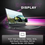 Dell G15-5530 Gaming Laptop, Intel Core i5-13450HX Processor, 16GB DDR5, 512GB,NVIDIA RTX 3050,6GB GDDR6, 15.6" (39.62cm) FHD 120Hz 250 nits, Backlit KB Orange,Windows 11 + MSO'21,Dark Shadow, 2.65kg