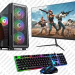 Gaming Desktop Assembled Core i5 3rd 22inch Monitor| PC for Home & Business, Gaming and Editing (16 GB DDR3 Ram/512 GB SSD/4GB Graphic CardGT-730 /WiFi/Windows 10 with MS Office Trail Version