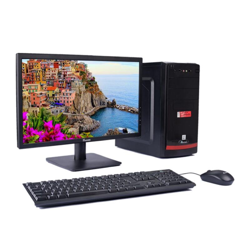 HASONS R5214Hd822 Core i5 Gen 12400 (Windows 11/1TB HDD/DDR4-8GB /DVD/Wired Keybord,Mouse/Black), Screen 21.5 inch Desktop Computer PC