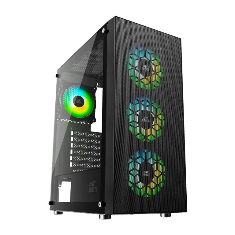 KRYNORCXY i7 Gaming Computer Destop Pc (Core i7 4770 Cpu/4GB Dedicated Graphics Card/16GB RAM/256GB SSD/1TB HDD/HDMI/VGA/RGB Black Cabinet/Windows 10 Pro/WiFi Ready)