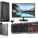 MU All-in-One Desktop Computer Set ZX500 (i7 6700, 16 GB RAM, 1TB SSD, Ultra HD Graphics, 19" HD LED Monitor, RGB KB & Mouse, WiFi, Windows 11 Pro, MS Office) (16-1TB)